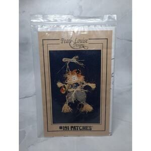 Pearl Louise Designs Crow Patrol 18" Door Charmer Pattern Patches Scarecrow